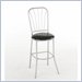 Home Styles Furniture Soda Shoppe Bar Stool with Black Vinyl Seat