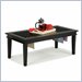 Home Styles Furniture Rectangular Wood Cocktail Table in  Black