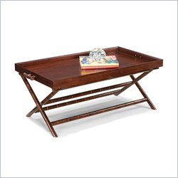 Home Styles Furniture West Indies Rectangle Wood Coffee Table in Birch Finish