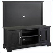 Home Styles Furniture Bedford Wood TV Stand with Back Panel in Ebony