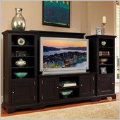 Home Styles Furniture Bedford Ebony 4 PC Wood Entertainment Center