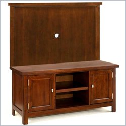 Home Styles Furniture Hanover Wood TV Stand with Back Panel in Cherry