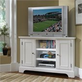 Home Styles Naples Corner TV Stand in White