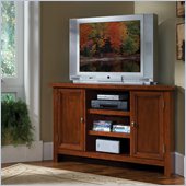 Home Styles Hanover Corner Entertainment TV Stand in Cherry