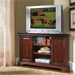 Home Styles Lafayette Corner Entertainment TV Stand in Cherry