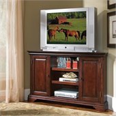 Home Styles Lafayette Corner Entertainment TV Stand in Cherry