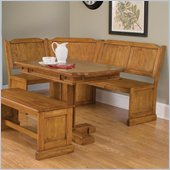 Home Styles Rectangular Dining Nook Table in Distressed Oak Finish