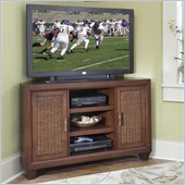 Home Styles Cabana Banana Corner TV Stand in Cocoa Finish