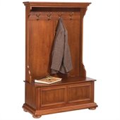 Home Styles Homestead Hall Tree in Distressed Warm Oak Finish