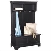 Home Styles Bedford Hall Tree in Black Finish