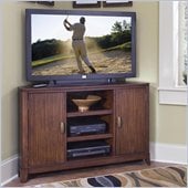 Home Styles Paris Entertainment Corner TV Stand in Mahogany Finish