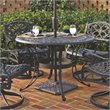 ADD TO YOUR SET: Home Styles Round Outdoor Dining Table in Black Finish