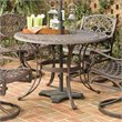 ADD TO YOUR SET: Home Styles Round Outdoor Dining Table in Rust Brown Finish