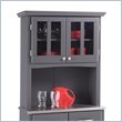 ADD TO YOUR SET: Home Styles Buffet of Buffets Small 2 Door Hutch in Gray Finish