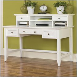 Home Styles Naples Executive Desk in White Finish
