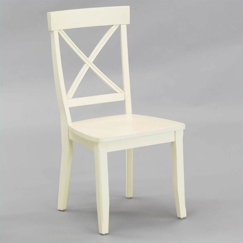 Home Styles Furniturewood Dining Side Chair Antique White Finish Set