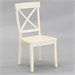 Home Styles Furniture Solid Hardwood Dining Chair in White (Set of 2)