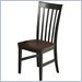 Home Styles Furniture Dining Chair in Black with Cherry Seat (Set of 2)