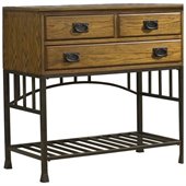 Home Styles Oak Hill Wood Top Buffet Server in Oak Finish