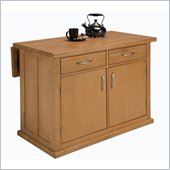 Home Styles Central Park Kitchen Island in Natural Autumn Blush