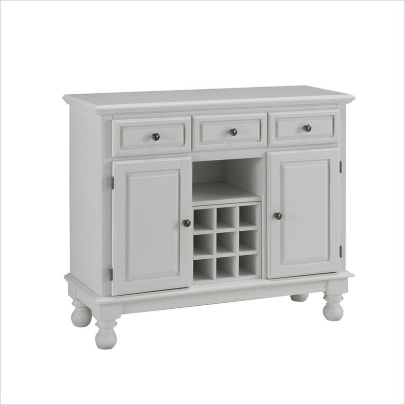 Home Styles Furniture Wood Top Cocktail Table in White Finish