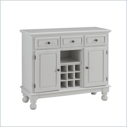 Home Styles Premier Wood Top Buffet Server in White