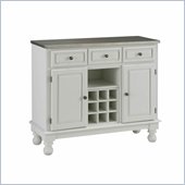 Home Styles Premier Steel Top Buffet Server in White
