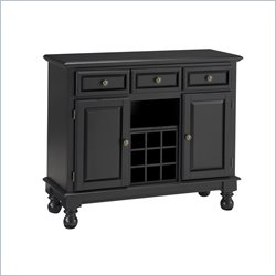 Home Styles Premier Wood Top Buffet server in Black