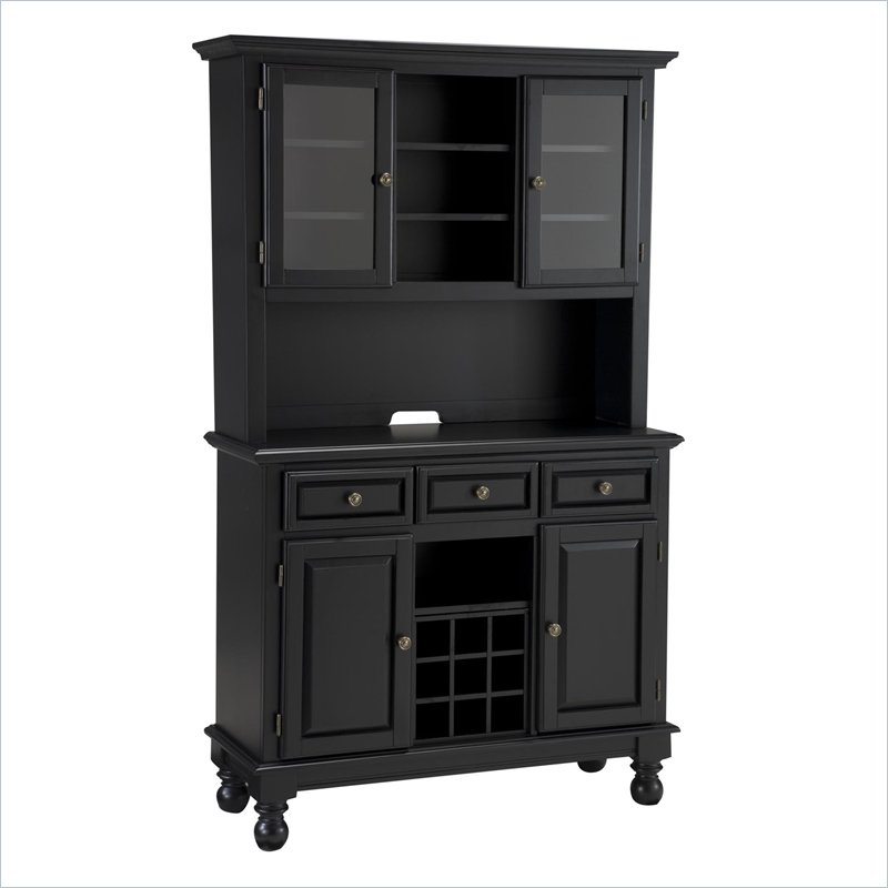 Home Styles Buffet with Wood Top & Hutch