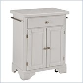 Home Styles Premier Create-a-Cart 28 Inch Wood Top Kitchen Cart in White
