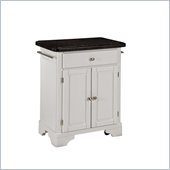 Home Styles Premier Create-a-Cart 28 Inch Salmon Granite Top Kitchen Cart in White