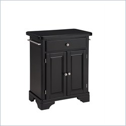 Home Styles Premier Create-a-Cart 28 Inch Wood Top Kitchen Cart in Black