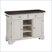 Home Styles Premier Create-a-Cart 45 Inch Salmon Granite Top Kitchen Cart in White