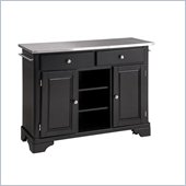 Home Styles Premier Create-a-Cart 45 Inch Steel Top Kitchen Cart in Black