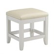 ADD TO YOUR SET: Home Styles Naples Vanity Bench in White Finish