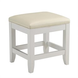 Home Styles Naples Vanity Bench in White Finish