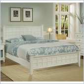 Home Styles Arts & Crafts Queen Panel Bed in White