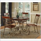 Home Styles St. Ives Round Dining Table in Cinnamon