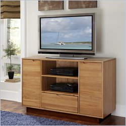 Home Styles Nova Entertainment Credenza in Teak Finish
