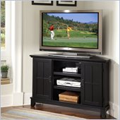 Home Styles Arts & Crafts Corner Entertainment TV Stand in Black