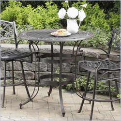 Home Styles Biscayne High Top Bistro Table in Rust Finish