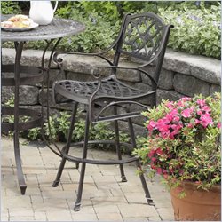 Home Styles Biscayne Swivel Stool in Rust Finish
