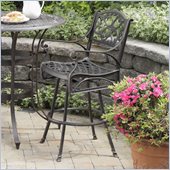 Home Styles Biscayne Swivel Stool in Rust Finish