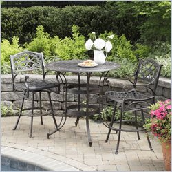 Home Styles Biscayne 3 Piece Bistro Set in Rust Finish