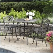 Home Styles Biscayne 3 Piece Bistro Set in Rust Finish
