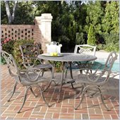 Home Styles Malibu Dining Set in Brown Finish