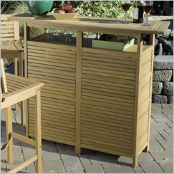 Home Styles Bali Hai Bar Cabinet in Natural