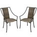 Home Styles Laguana Dining Chair in Black and Taupe (Set of 2)