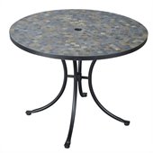 Home Styles Stone Harbor Outdoor Dining Table in Black/Slate