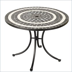 Home Styles Delmar Table in Black & Gray